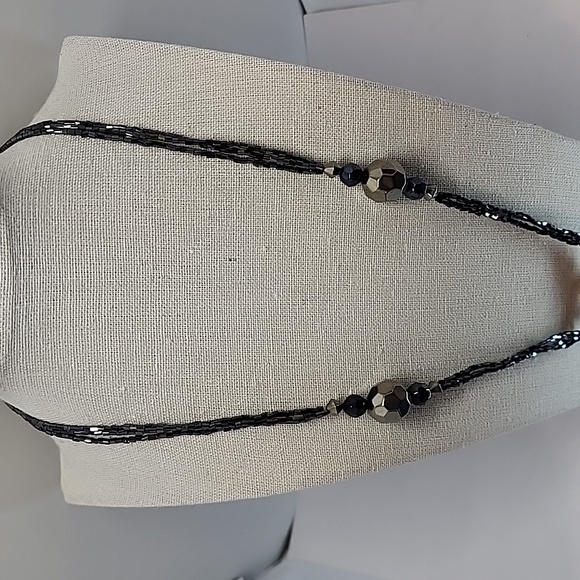 VTG Glass Seed Bead Necklace - Picture 1 of 12